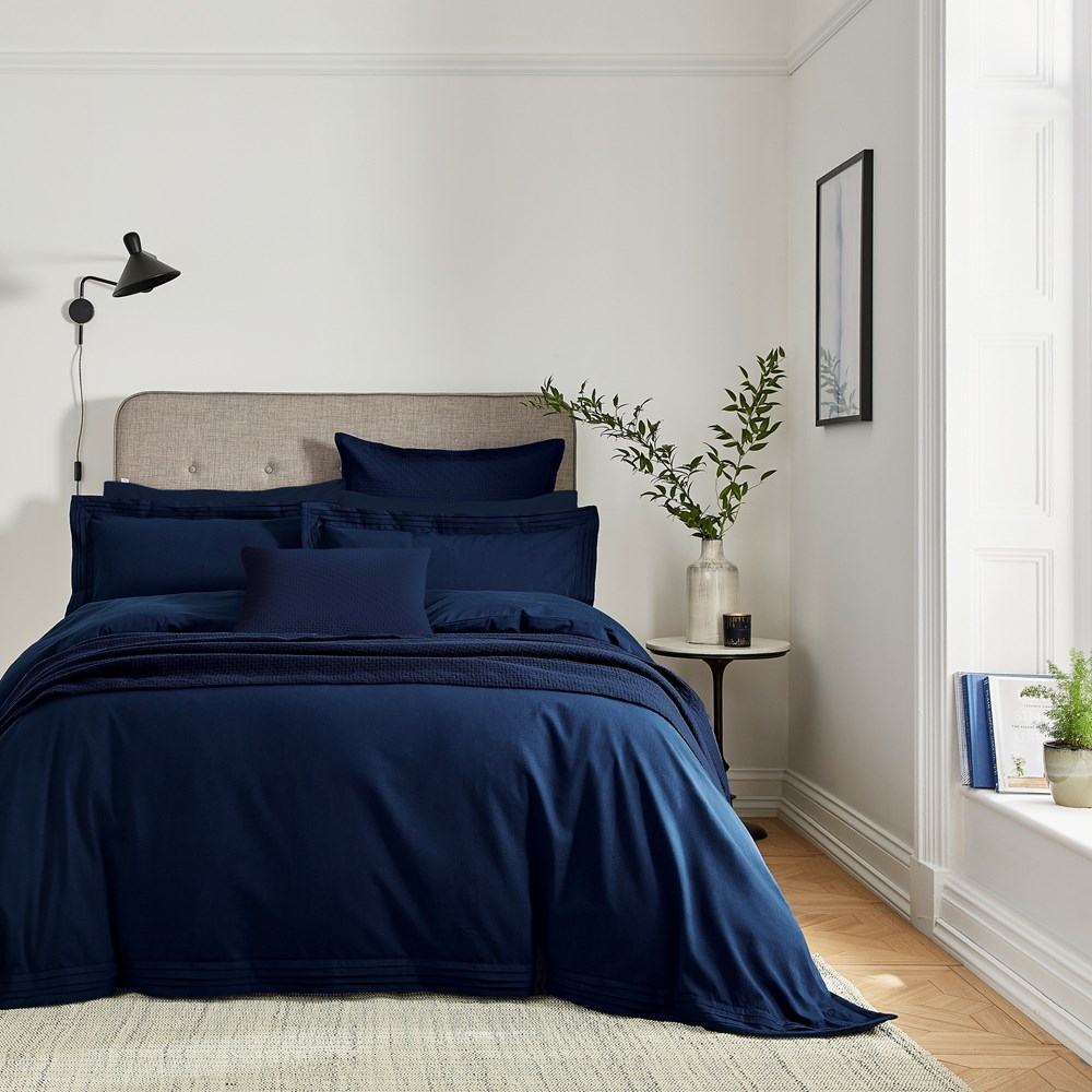 Vendi Bedding by Bedeck of Belfast in Midnight Blue